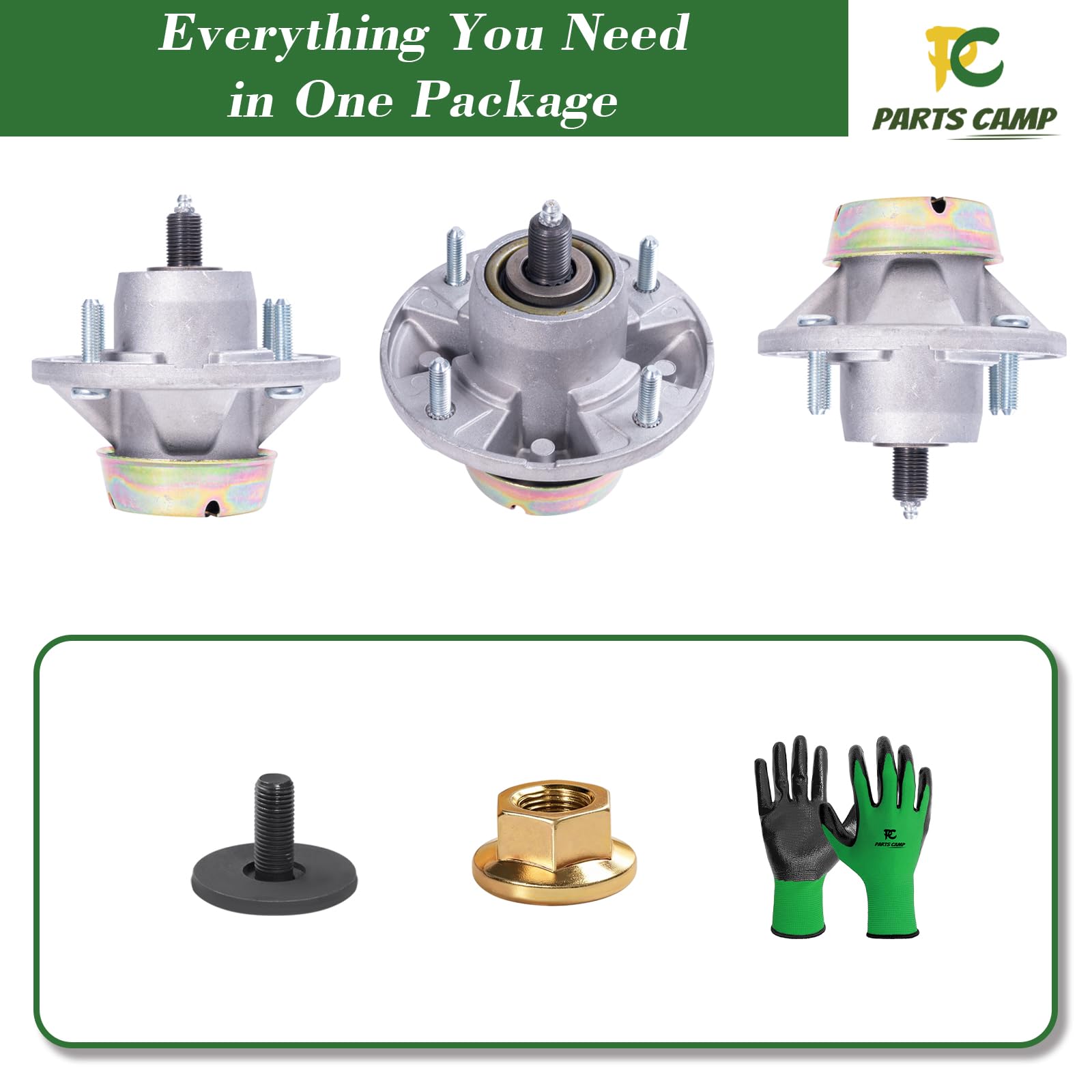 Amazon.com : Parts Camp 3 Pack AM144377 Mower Deck Spindle
